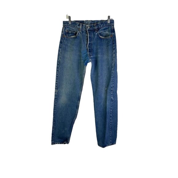 Vintage 70s 501 XX Button Fly Red Tab Blue Jeans USA Mens 32x30